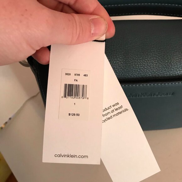 NWT Calvin Klein Jade Archive Hardware Boxy Crossbody Bag Purse - Picture 4 of 11